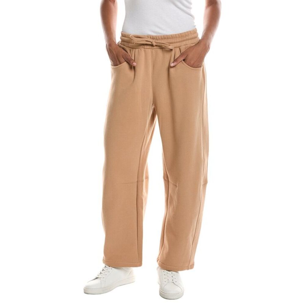 Knit Riot Womens  Harbor Barrel Leg Sweatpant, Brown